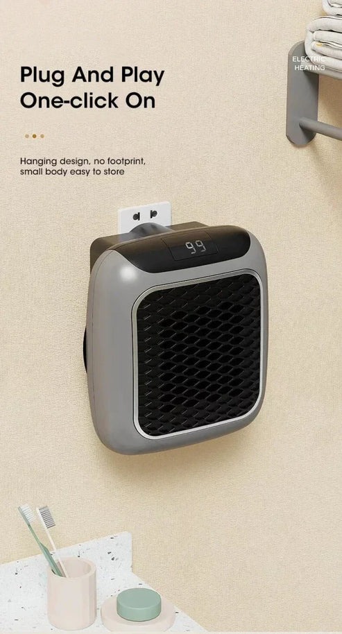 Electric Heater Portable Mini Heater Plug In Wall Heating 800w Mini Fan Heater Space Heater with Remote Control - Image 7